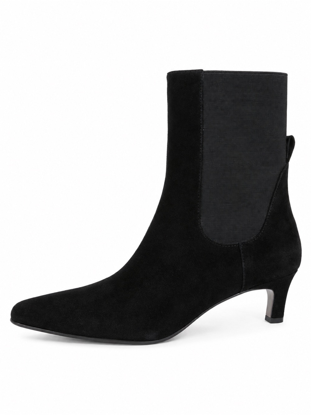 Steve Madden Inferno Black Suede Mid Heel Ankle Boot size 8.5